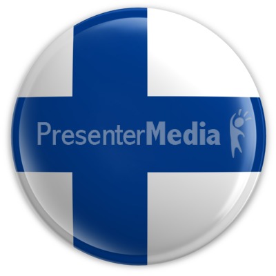 Badge of the Flag of Finland Presentation clipart