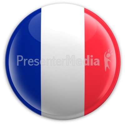 Badge of the French Flag Presentation clipart