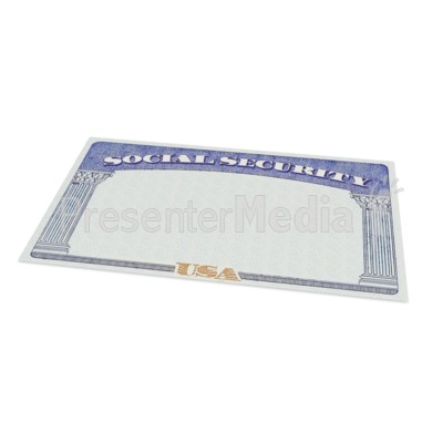 Social Security Card Presentation clipart
