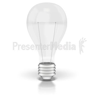 Light Bulb Off Presentation clipart