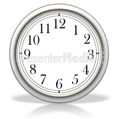 Blank Clock Presentation clipart