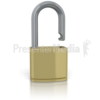 Unsecure Lock Presentation clipart