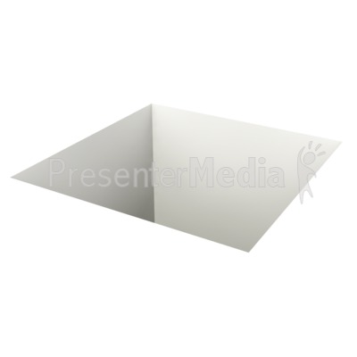 Square Hole In Ground Presentation clipart