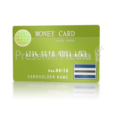 Bank Money Card Presentation clipart