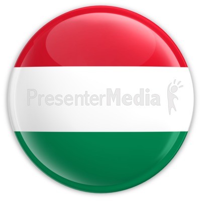 Badge of the Flag of Hungary Presentation clipart