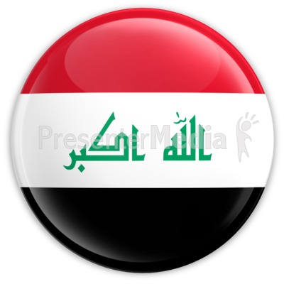 Badge of the Flag of Iraq Presentation clipart