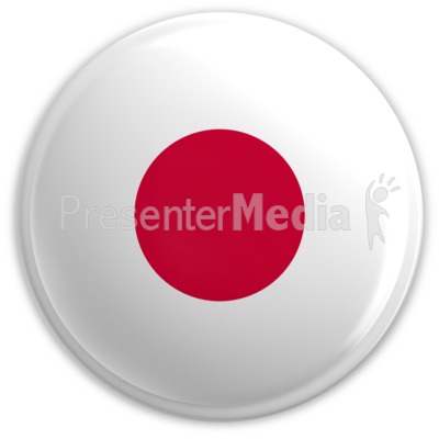 Badge of the Flag of Japan Presentation clipart