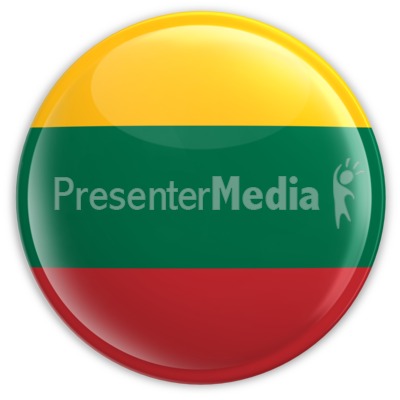 Badge of the Flag of Lithuania Presentation clipart