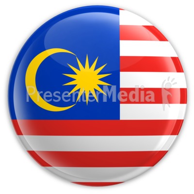 Badge of the Flag of Malaysia Presentation clipart