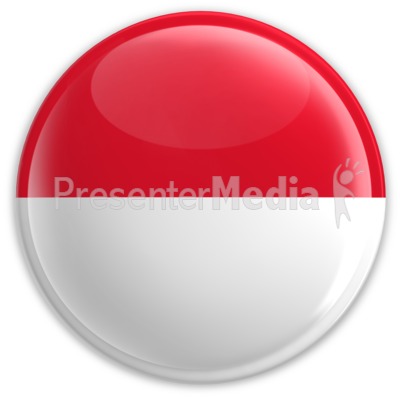 Badge of the Flag of Monaco Presentation clipart