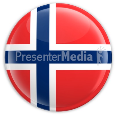 Badge of the Flag of Norway Presentation clipart
