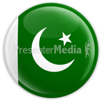 Badge of the Pakistan Flag Presentation clipart