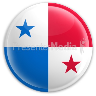 Badge of the Flag of Panama Presentation clipart