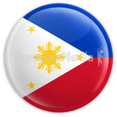 Badge of the Flag of Philippines Presentation clipart