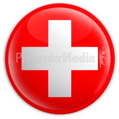 Badge of the Flag of Switzerland Presentation clipart