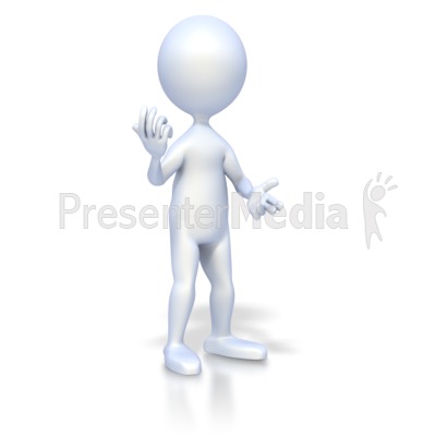 Figure Conversational Pose Presentation clipart