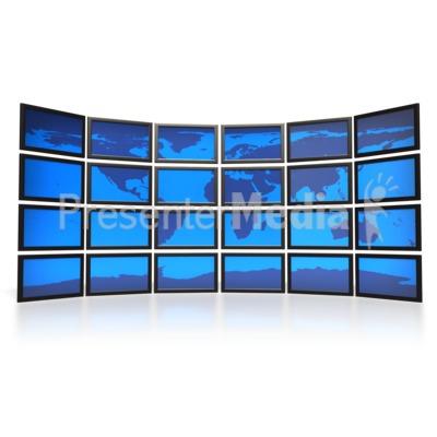World Screens Presentation clipart