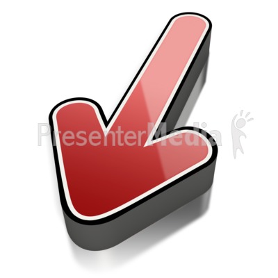 Red Short Shiny Arrow Outline Presentation clipart