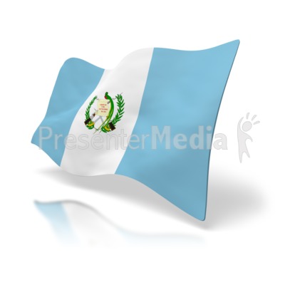 Guatemala Flag Perspective Presentation clipart