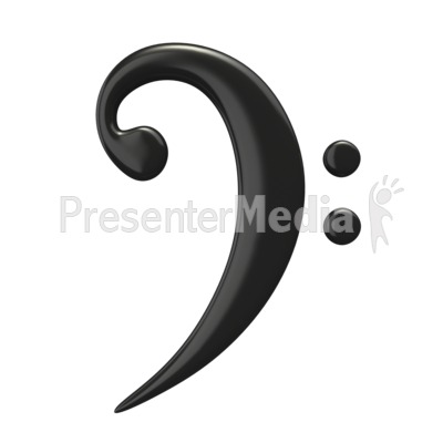 Music Bass Clef Presentation clipart