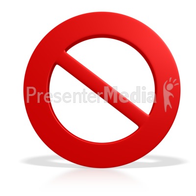 Prohibited Symbol Presentation clipart