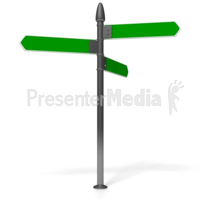 blank signpost clipart. Direction Sign PowerPoint Clip