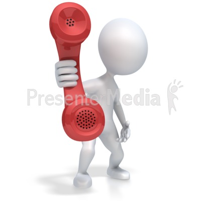 Callphone Number  on Figure Hold Out Phone Item Number 2692 Type Presentation Clipart A 3d