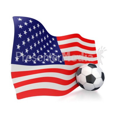 animated american flag clip art. American Flag With Soccer Ball