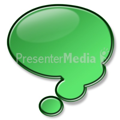 Shiny Green Conversation Bubble Presentation clipart