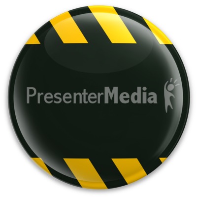 Black Button Caution Construction Presentation clipart
