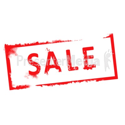 Sale Rubber Stamp Presentation clipart