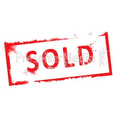 Sold Rubber Stamp Presentation clipart