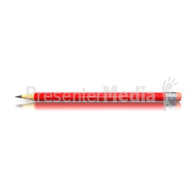 Red Pencil Horizontal Presentation clipart