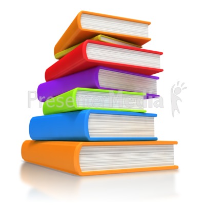 Book Stack PowerPoint Clip Art &