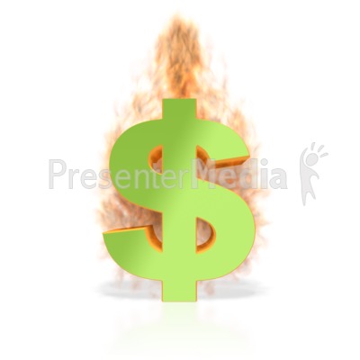 dollar sign clip art. Dollar Sign on Fire
