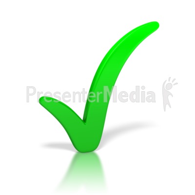 check mark clip art. Check Mark Green