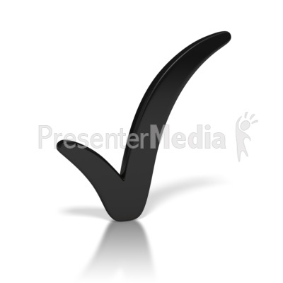 check mark clip art. Check Mark Black