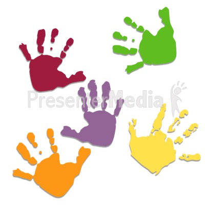 clip art hand print