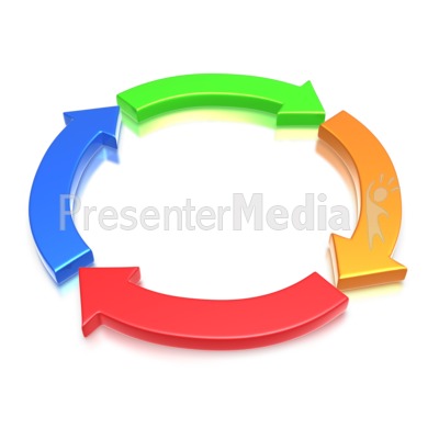 Colored Arrow Circle Presentation clipart