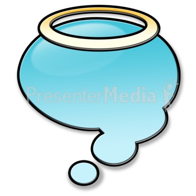 Angel Think Bubble Presentation clipart