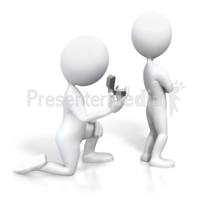 Stick Figure Proposal Rejection Presentation clipart