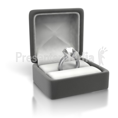 Diamond Ring White Gold Silver Presentation clipart