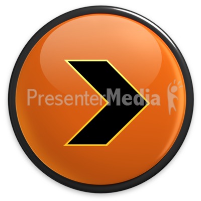 Arrow Orange Right Button Presentation clipart