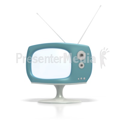 Vintage Television Presentation clipart