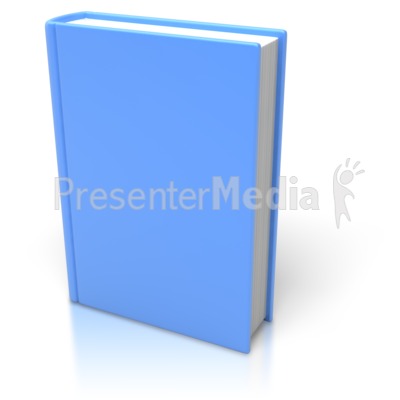 book standing upright