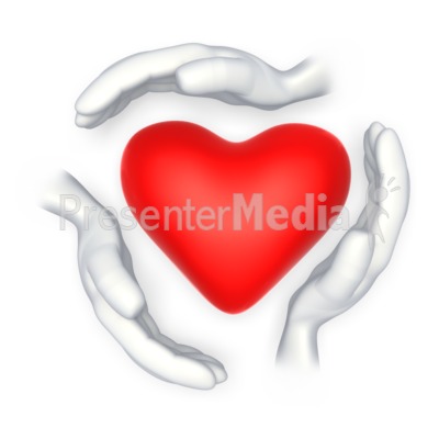 Hands Around Heart Shape