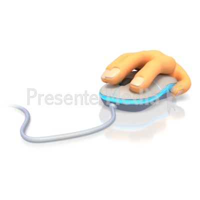 Hand on Mouse Presentation clipart