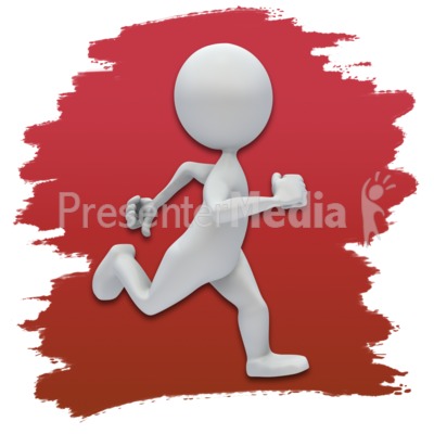 clip art running stick figure. Stick Figure Running Icon