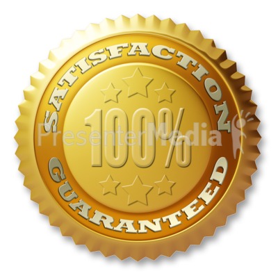 Gold Seal Satisfaction Guaranteed Presentation clipart