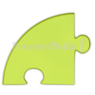 Pie Chart Puzzle Piece Green Presentation clipart